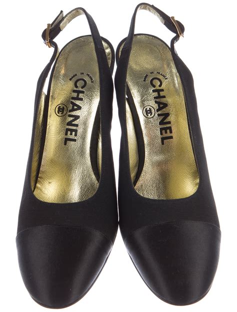 chanel cap toe slingback|chanel slingback price.